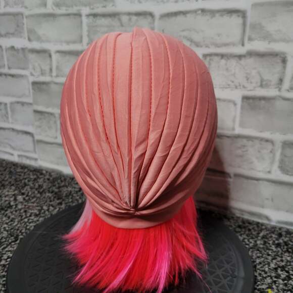 Pink Vintage Inspired Turban Hat, OSFM - Picture 3 of 4